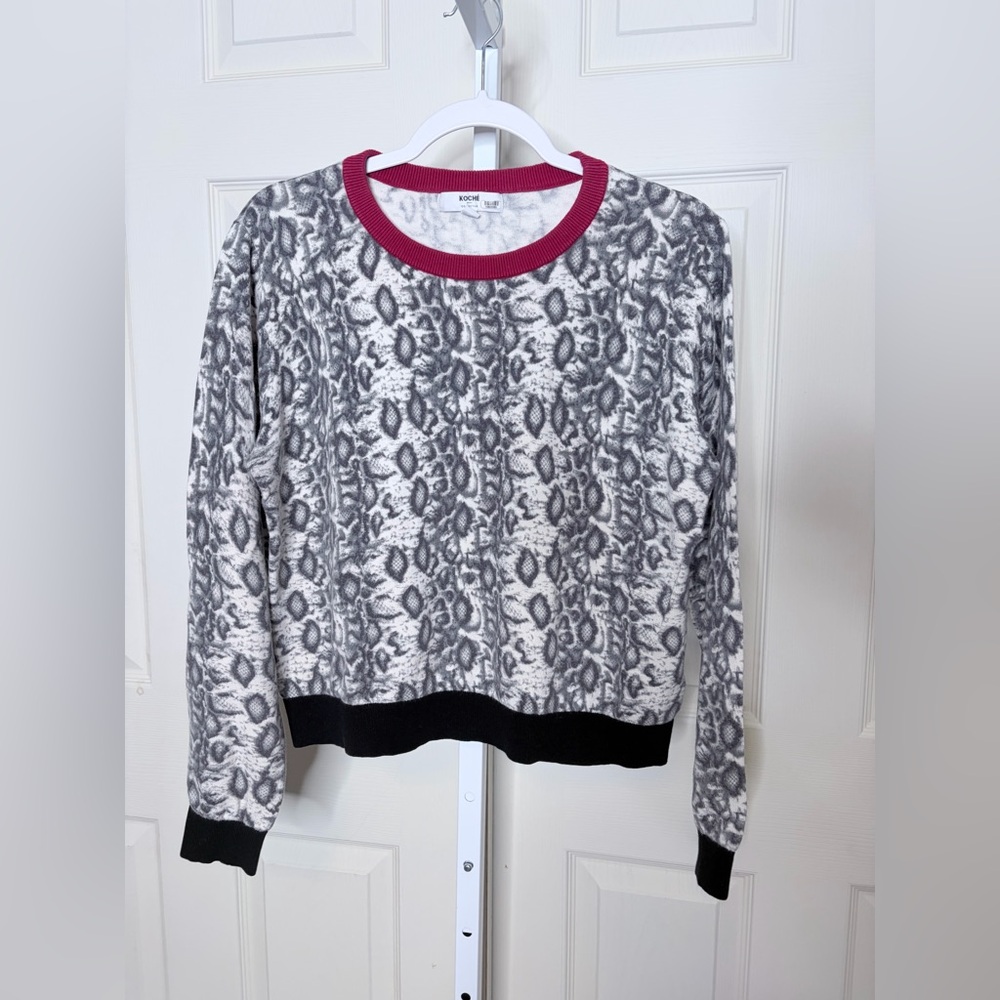 Koché Collective python-print crewneck sweater si… - image 4